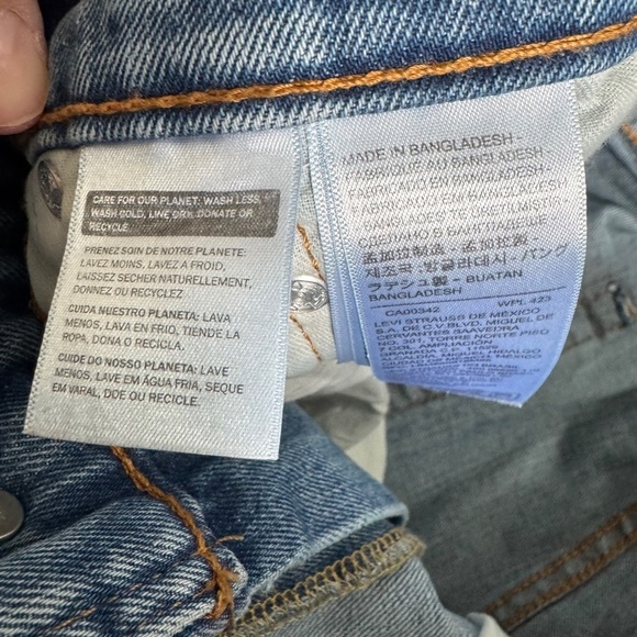 Levi's 505™ REGULAR FIT MEN'S JEANS W38 L30 Clif Medium Wash - Picture 5 of 5